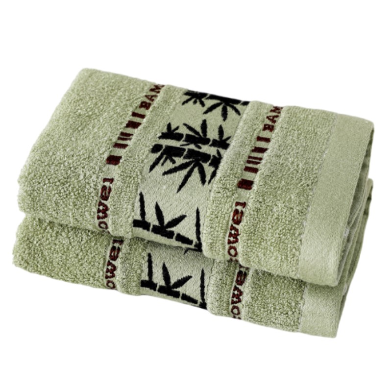 Home Textiles Face Towel - 2 قطعة مجموعات منشفة ألياف الخيزران