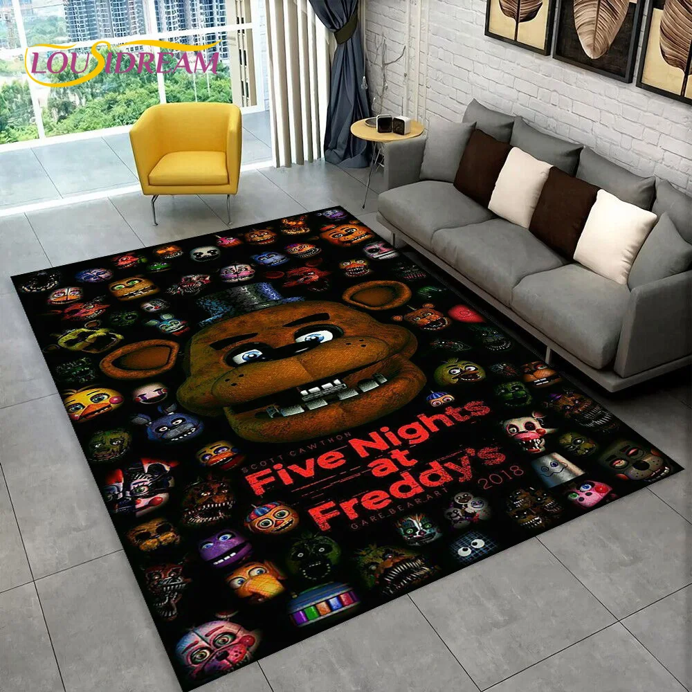 Home Textiles Sale - سجادة أرضية بتصميم لعبة الرعب FNAF