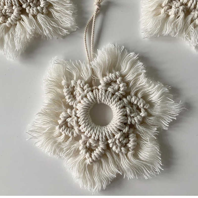 Home Textile - زينة جدارية على شكل نجمة منسوجة