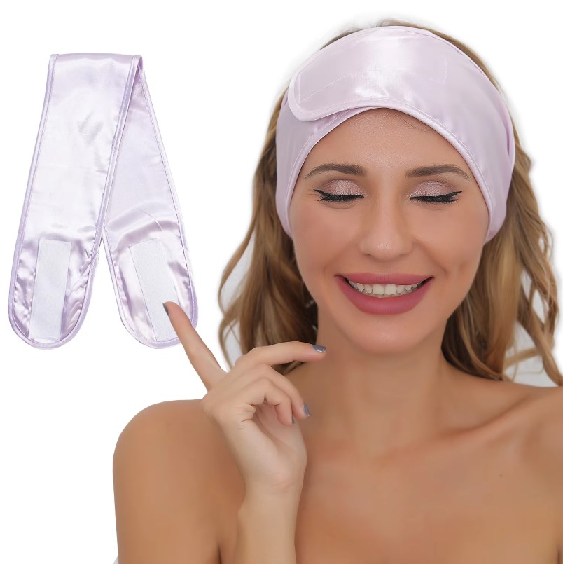 Home Textiles Face Towel - عصابة رأس نسائية من الساتان الحريري