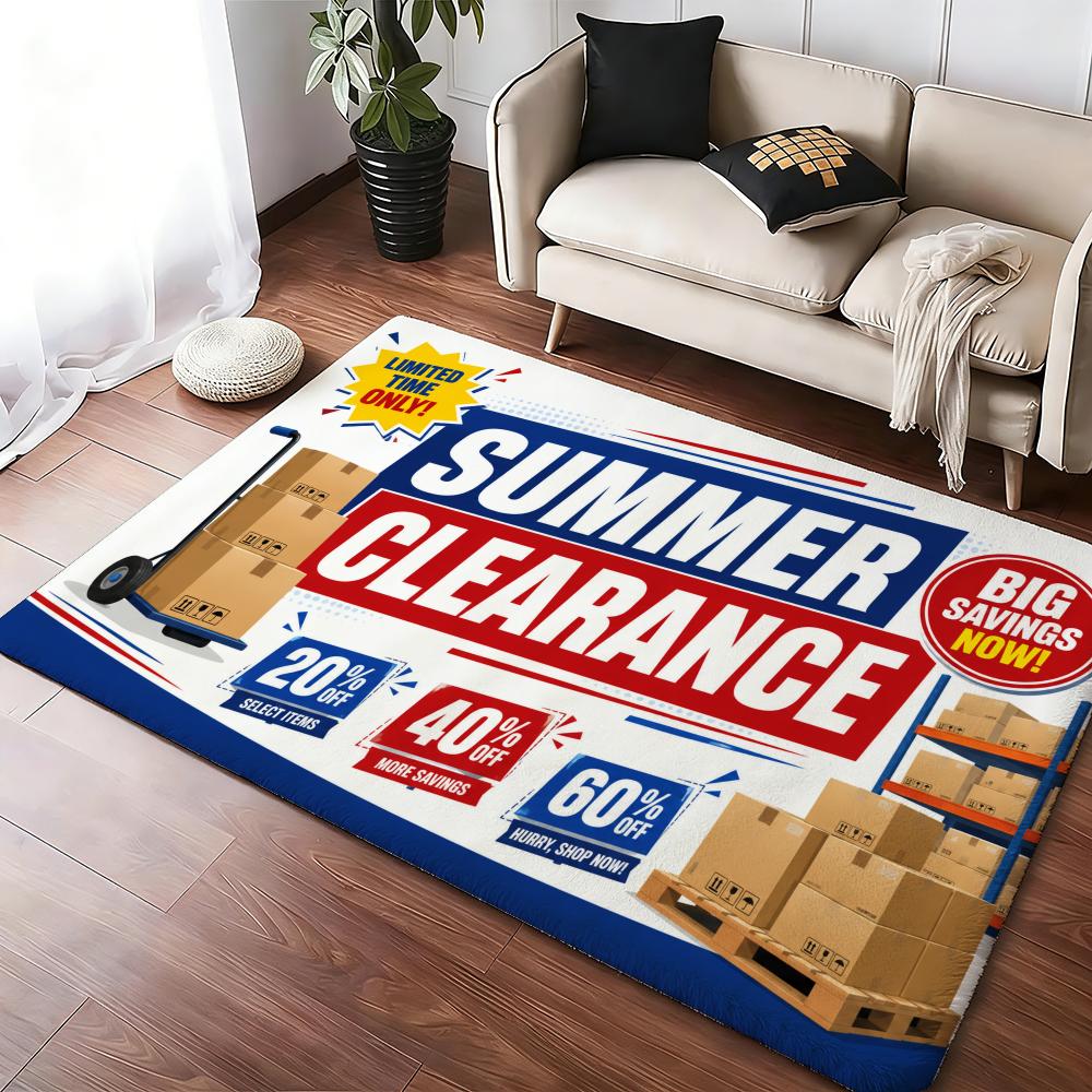 Home Textiles Sale - تصفية الصيف: سجادة أرضية ناعمة وسميكة