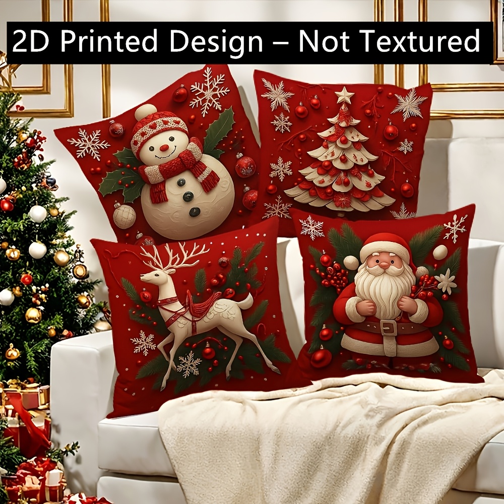 Pillow Insert 18X18 - قطعتان من أغطية الوسائد لعيد الميلاد،