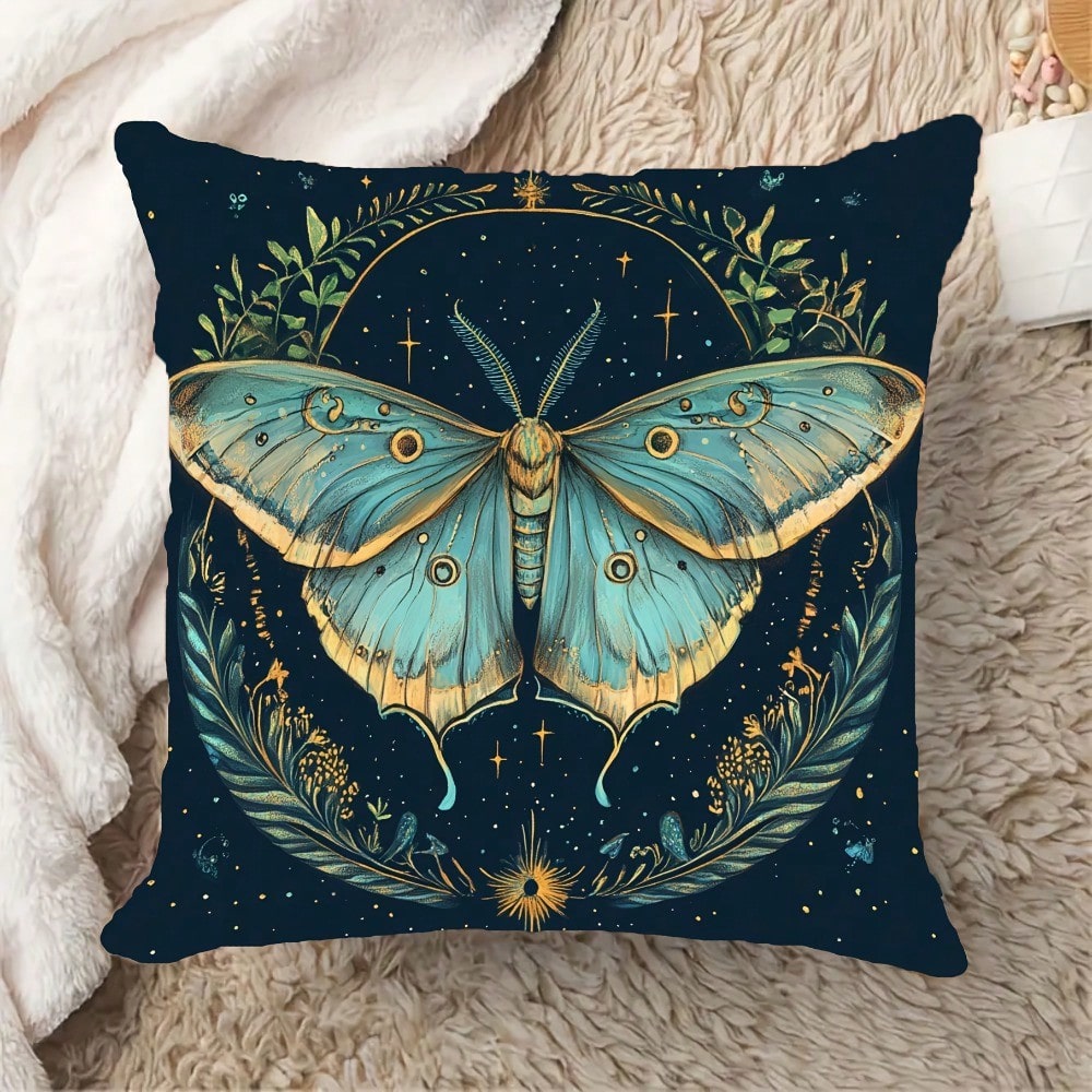 غطاء وسادة بوهيمي بتصميم العثة - مراجعة Pillow Insert 18X18 وسعره