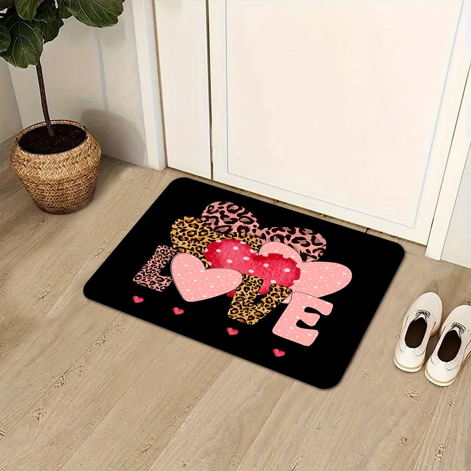 سجادة مدخل مطبوعة بتصميم قلب ا - مراجعة Home Textiles Premium وسعره