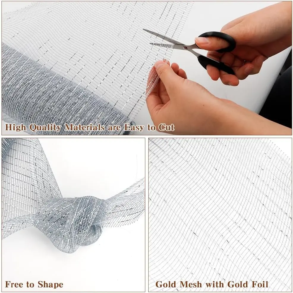 1 رول شريط شبكي لتزيين شجرة عي - مراجعة Home Textiles Usa وسعره