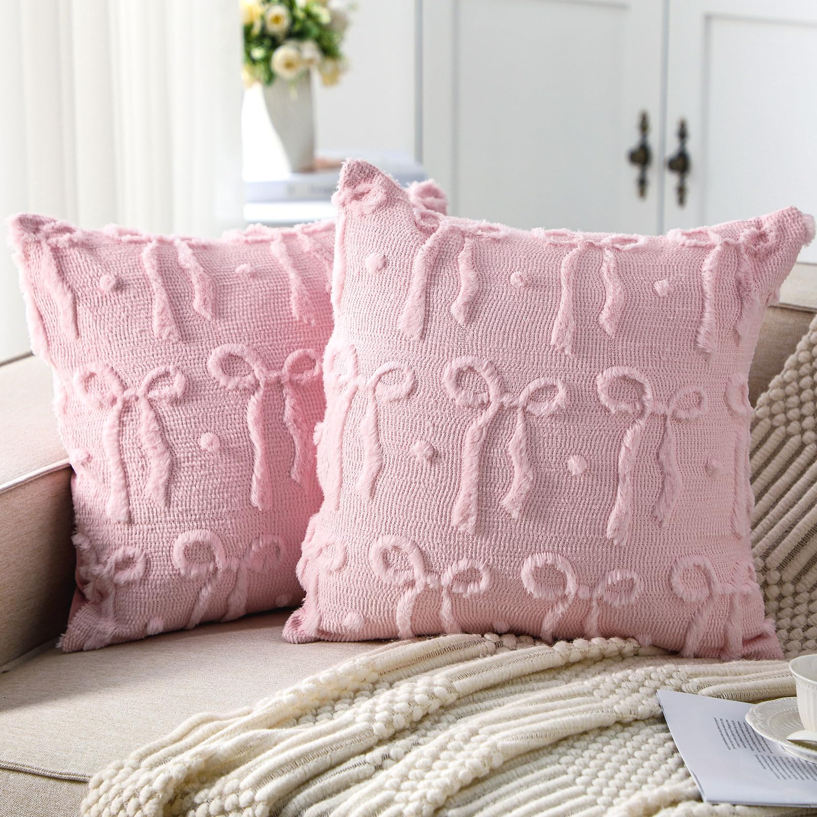 الوردي القوس رمي وسادة تغطي 18 - مراجعة Pillow Insert 18X18 وسعره