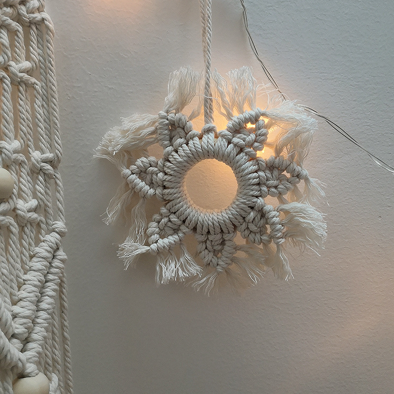 زينة جدارية على شكل نجمة منسوج - مراجعة Home Textile وسعره
