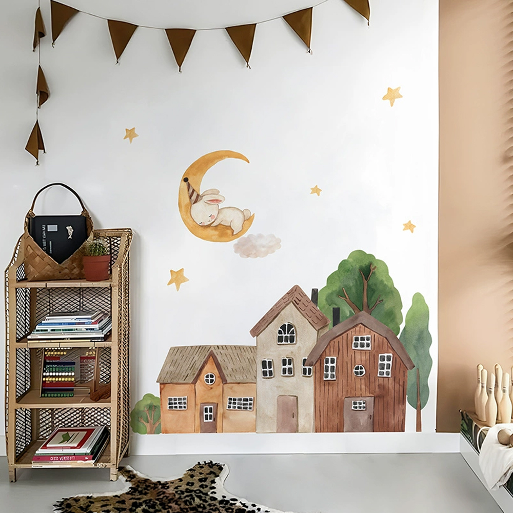 قماش الكرتون الغابات خمر بلدة  - مراجعة Home Textile وسعره