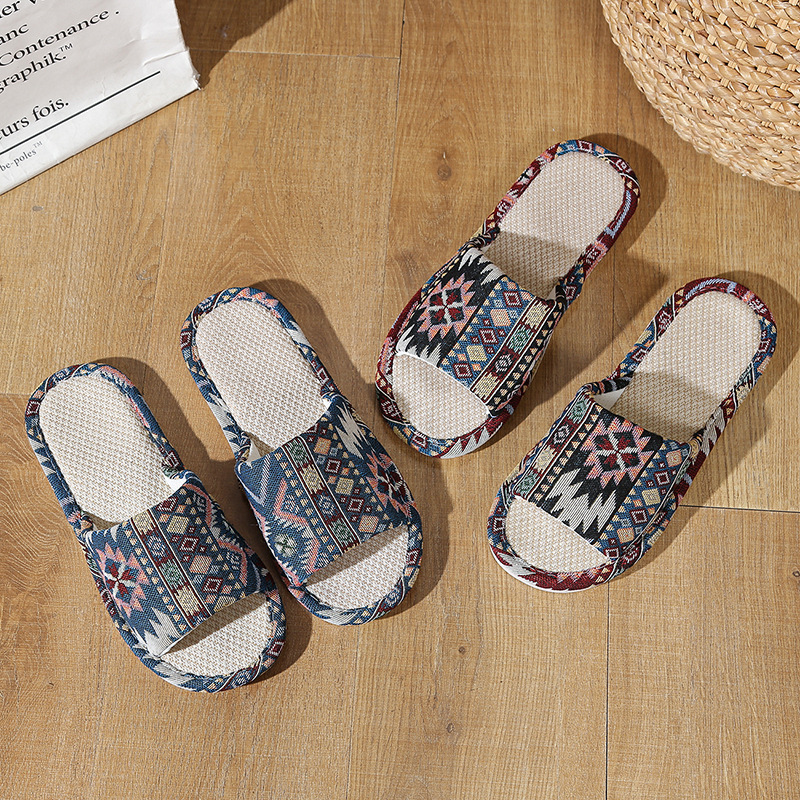 صنادل كتان طبيعية للنساء والرج - مراجعة Home Textile وسعره